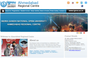 ignou ahmedabad regional center