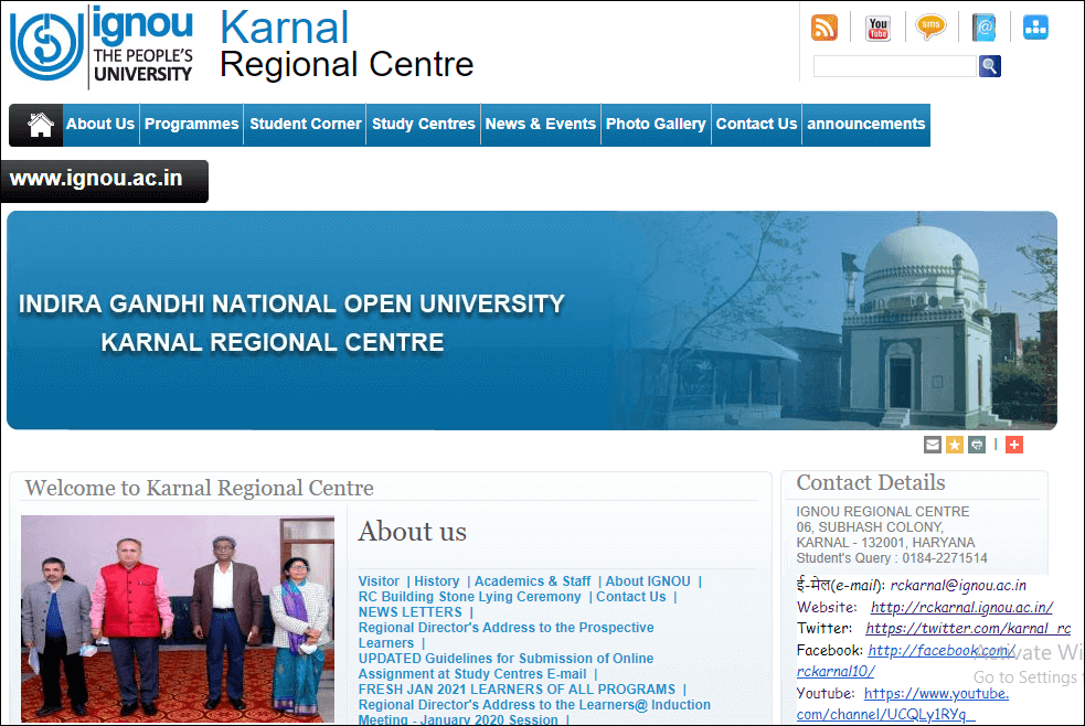 ignou Karnal Regional Centre