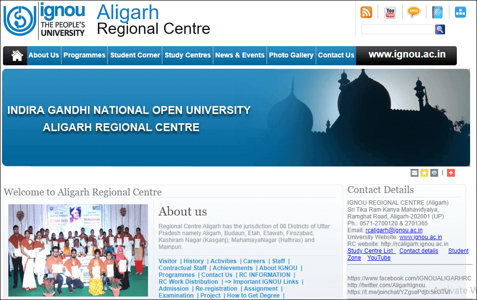 Ignou Aligarh Regional Centre