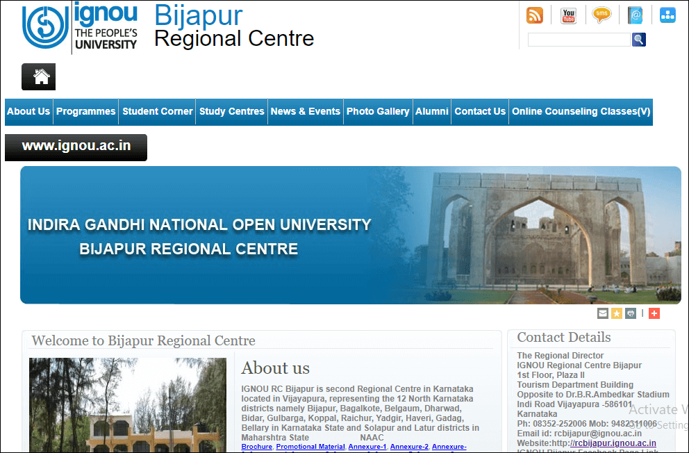 Ignou Bijapur Regional Centre