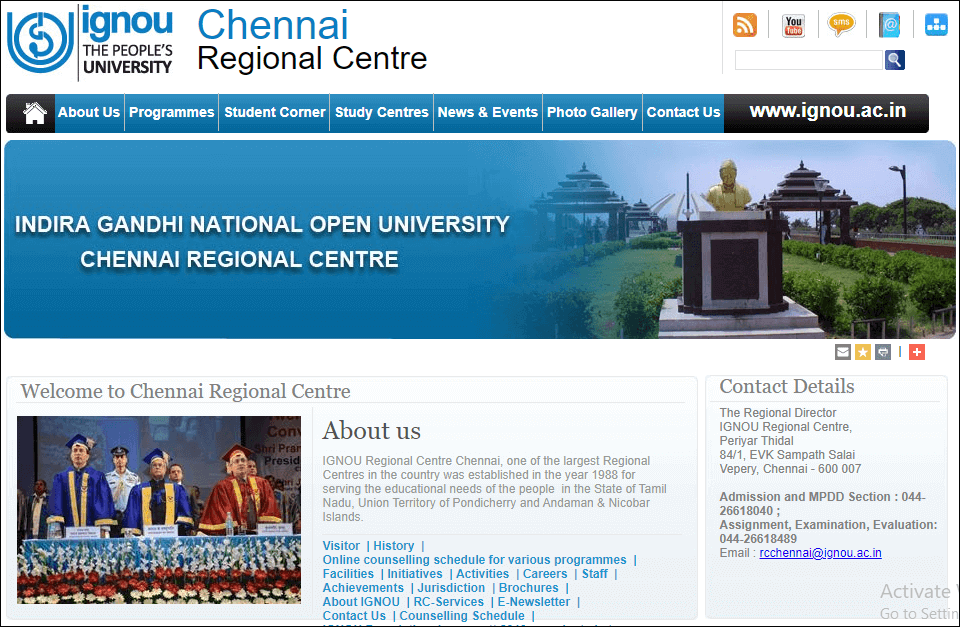 Ignou Chennai Regional Centre