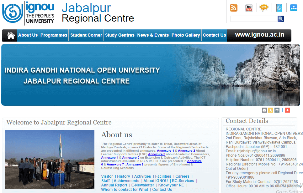 Ignou Jabalpur Regional Centre