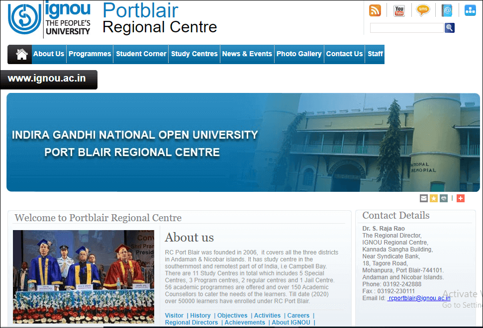 Ignou Portblair Regional Centre