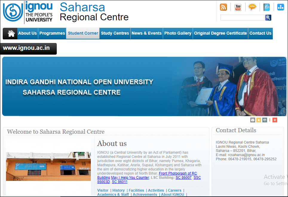 Ignou Saharsa Regional Centre