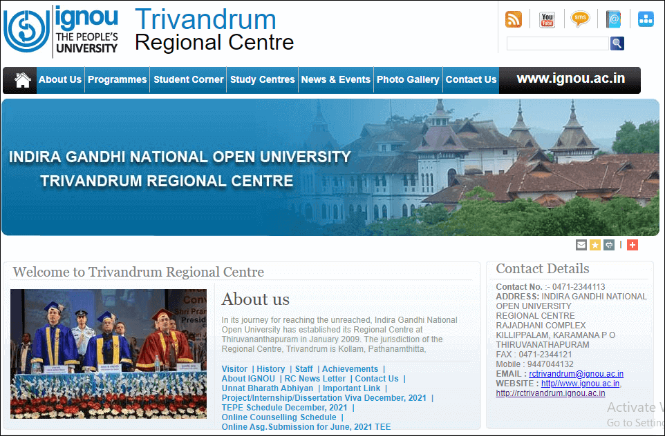 Ignou Trivandrum Regional Centre