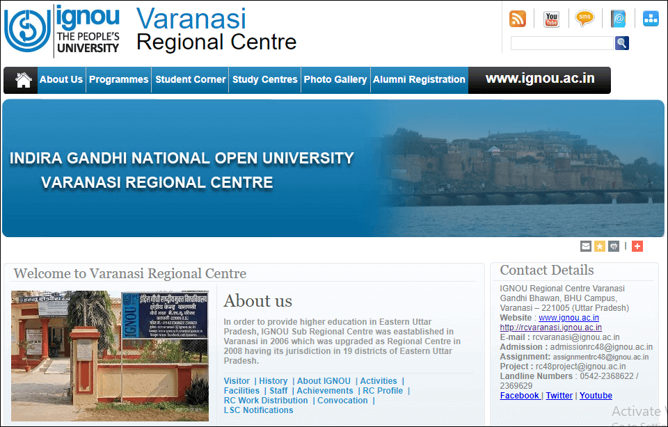 Ignou Varanasi Regional Centre