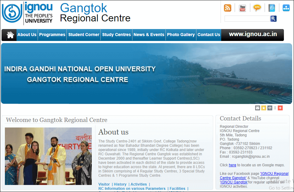 Ignou Gangtok Regional Centre