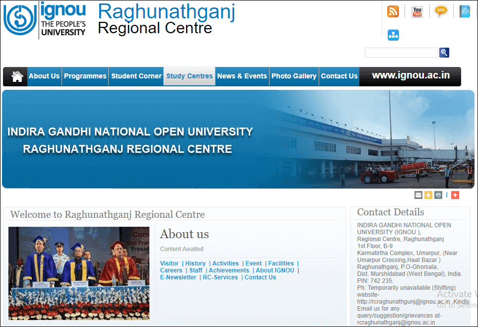Ignou Raghunathganj Regional Centre