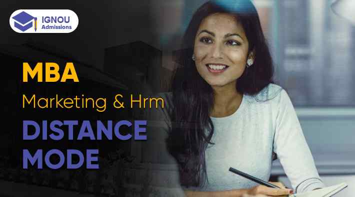 IGNOU Distance MBA In Marketing and Human Resources Management