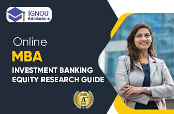 IGNOU MBA in Ivestment Banking And Equity Research