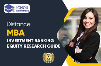 IGNOU MBA in Investment Banking And Equity Research