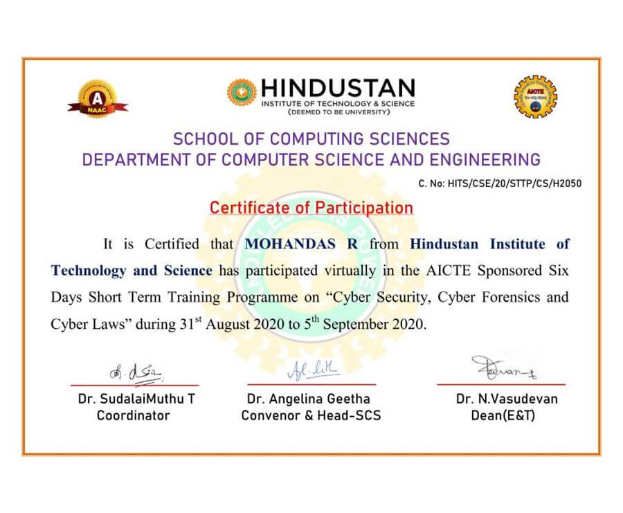 hindustan-institute-of-technology-and-science-(hits)-sample-certificate