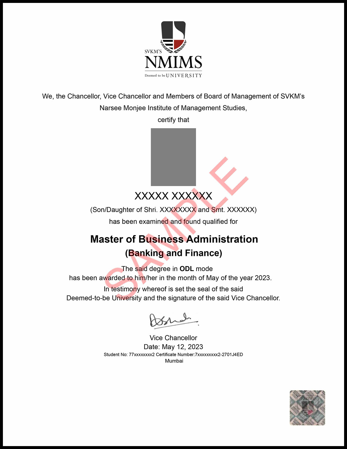 nmims-sample-certificate
