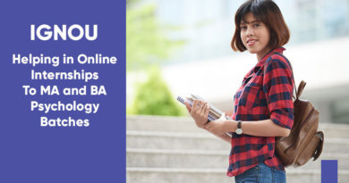 IGNOU Helping in Online Internships To MA and BA Psychology Batches