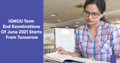 IGNOU Term End Examinations Of June 2021 Starts From Tomorrow
