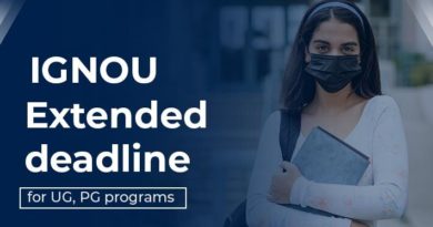 IGNOU Extended deadline for UG, PG programs
