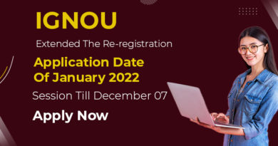 IGNOU Extended The Re-registration Application