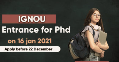 IGNOU Ph.D admissions