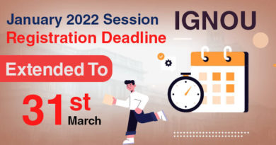 IGNOU Admission Extended Date