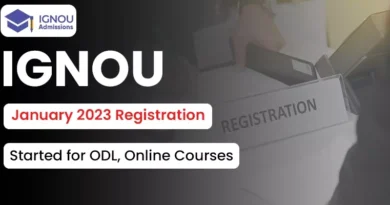 IGNOU JANUARY 2023 REGISTRATION STARTED FOR ODL, ONLINE COURSES. CLICK TO KNOW THE DETAILS. IGNOU January 2023 Registration Begins for ODL, Online Courses