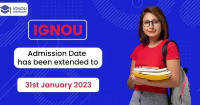 Once again GNOU Admission Date has been extended to 31 jan 2023